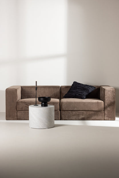 Lumi 3-personers sofa - sort, brun - billede 18