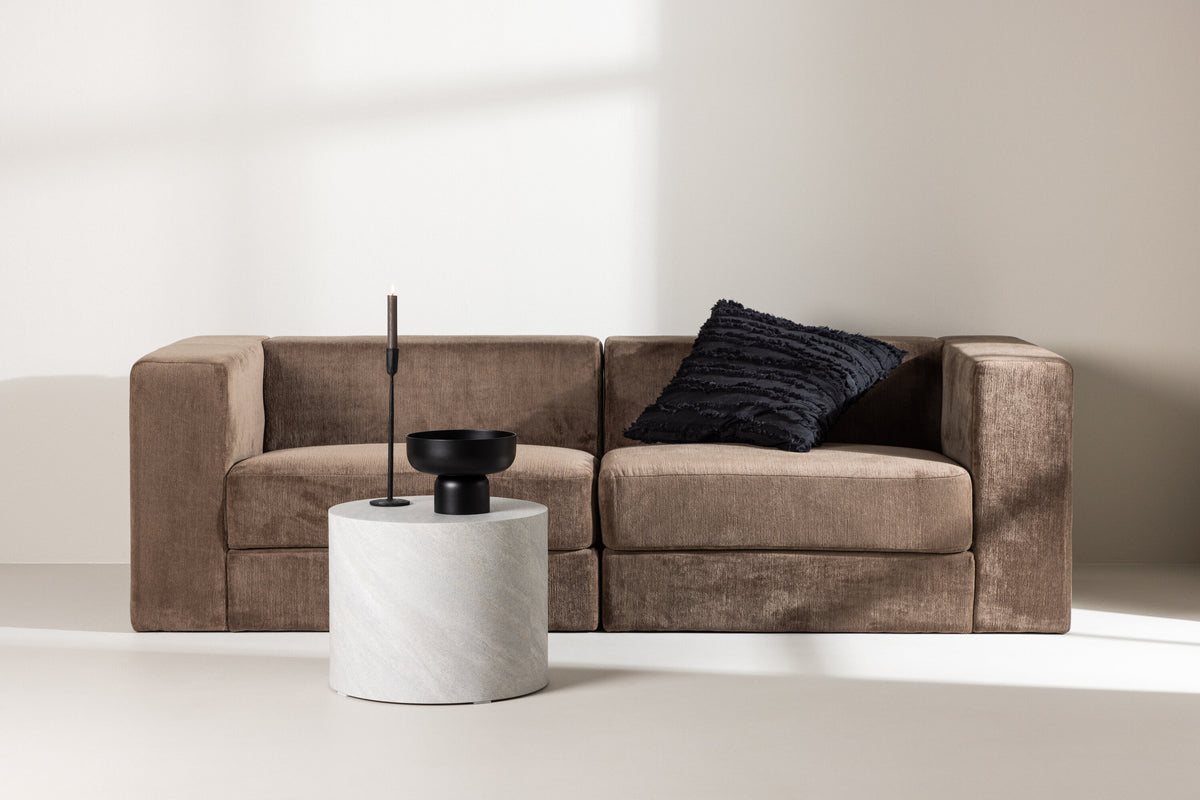 Lumi 3-personers sofa - sort, brun - billede 13