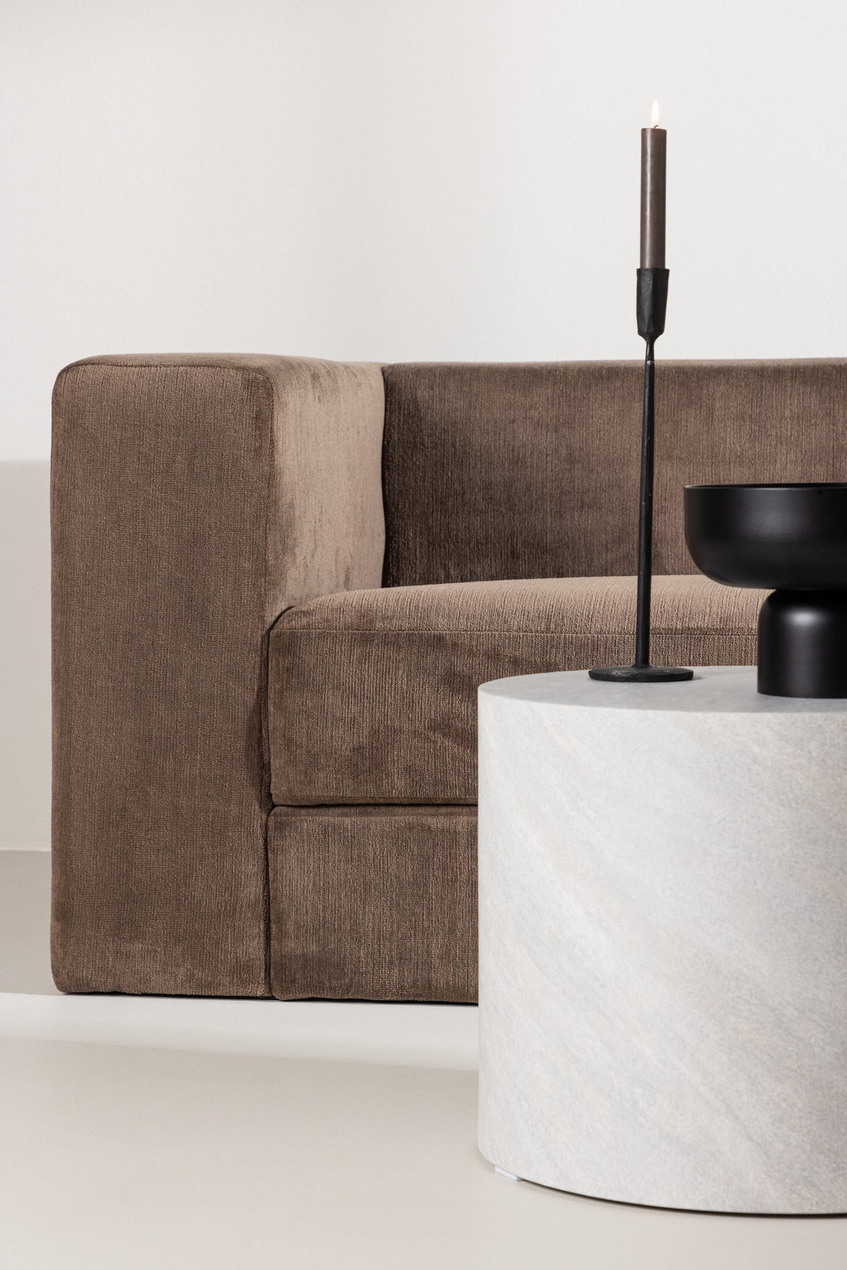 Lumi 3-personers sofa - sort, brun - billede 19