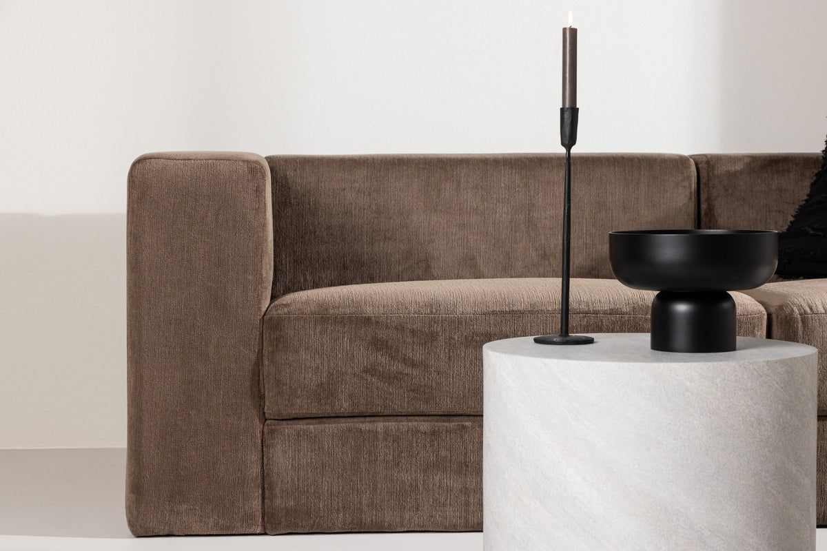 Lumi 3-personers sofa - sort, brun - billede 14