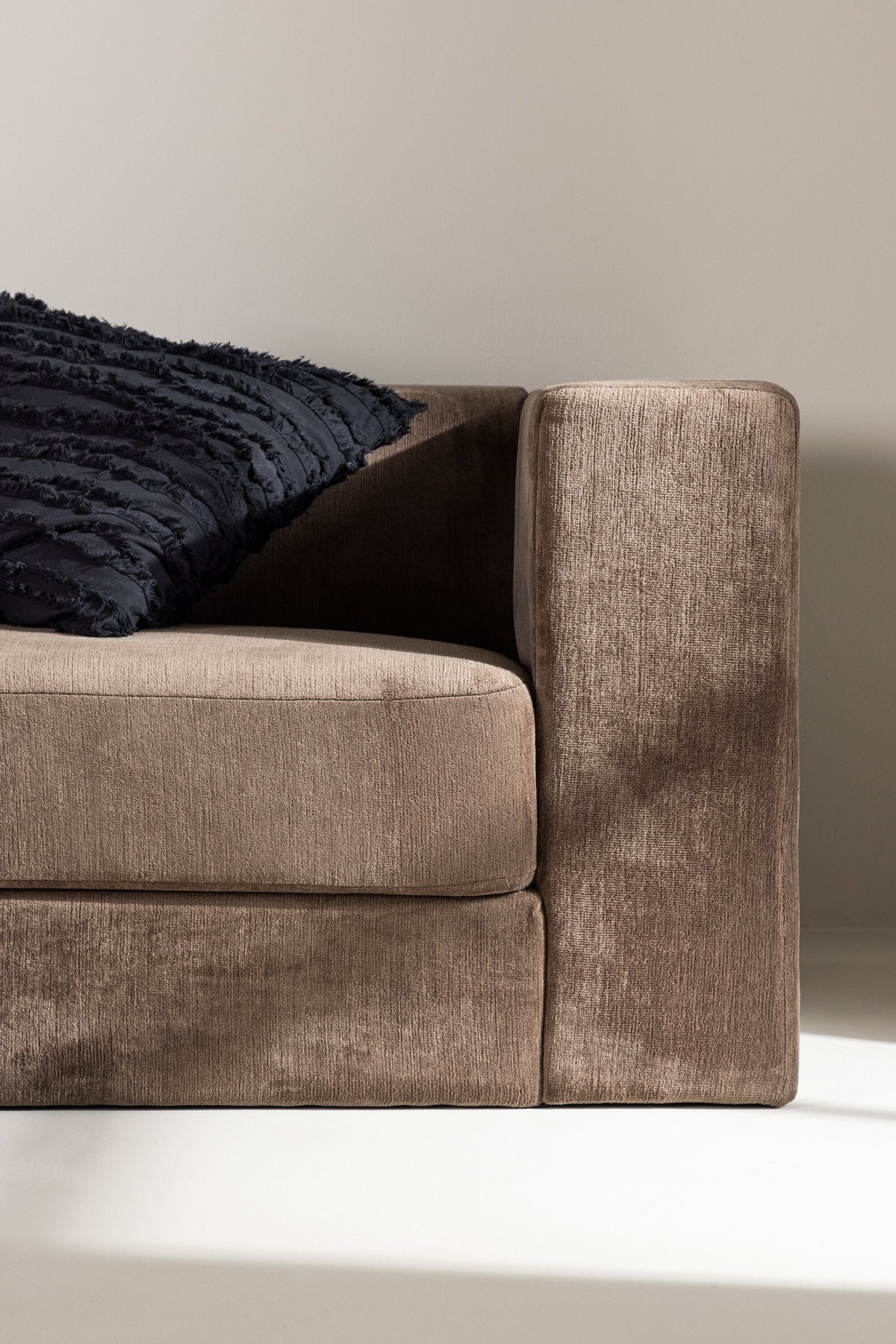 Lumi 3-personers sofa - sort, brun - billede 20