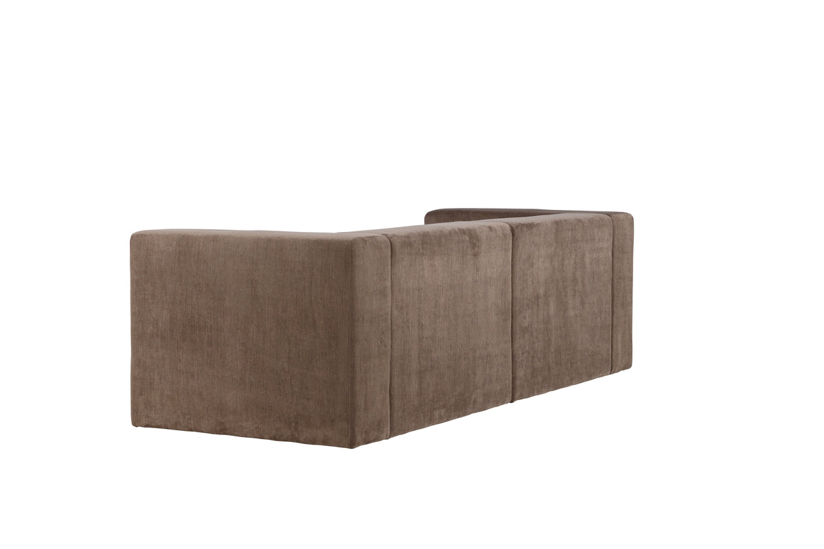 Lumi 3-personers sofa - sort, brun - billede 5