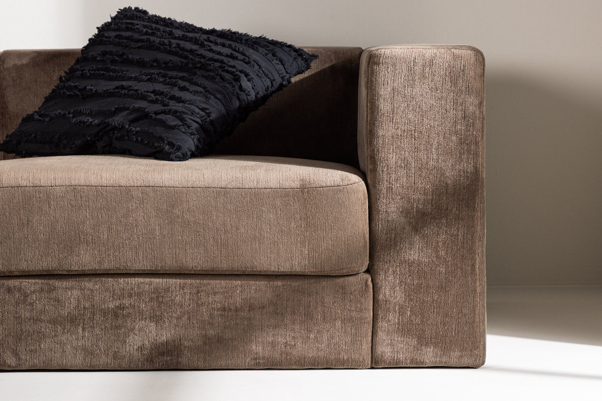 Lumi 3-personers sofa - sort, brun - billede 15