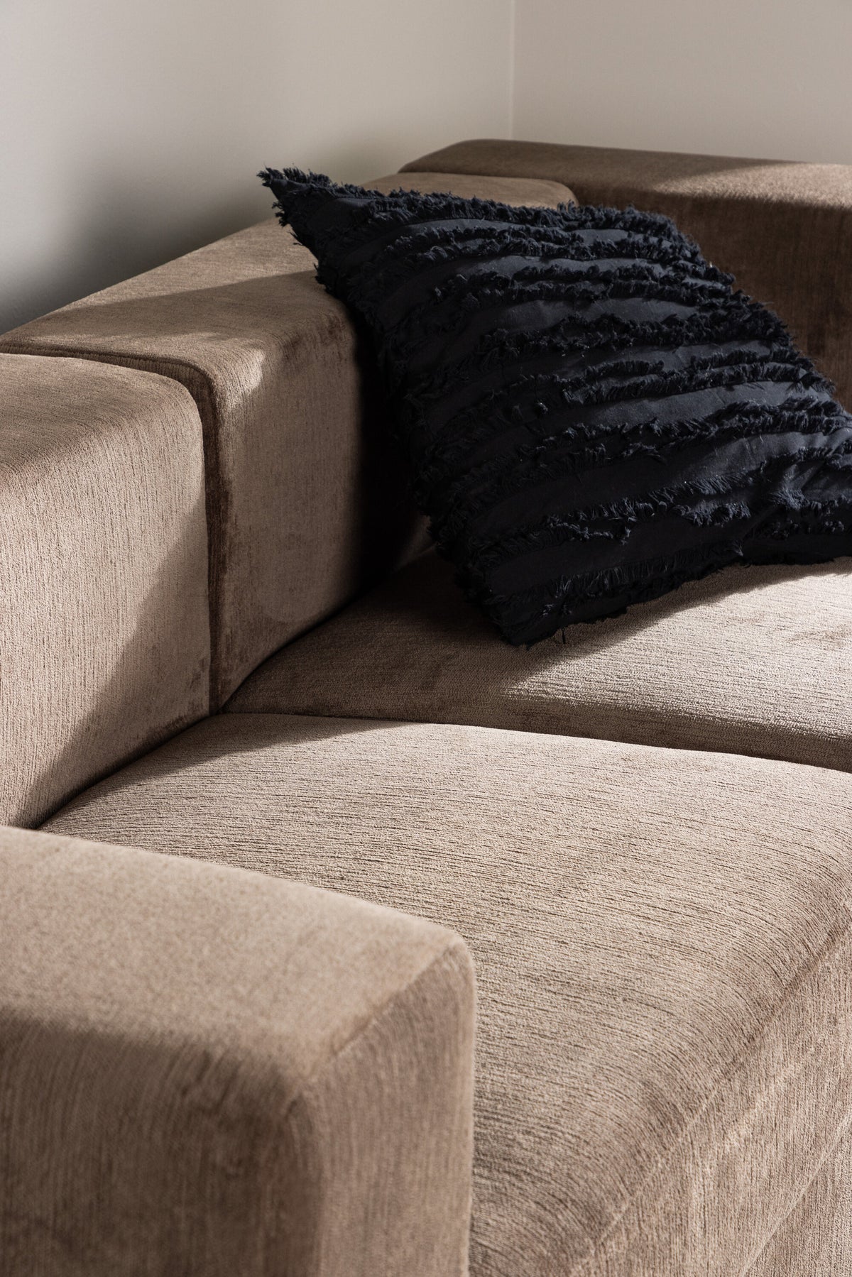 Lumi 3-personers sofa - sort, brun - billede 21