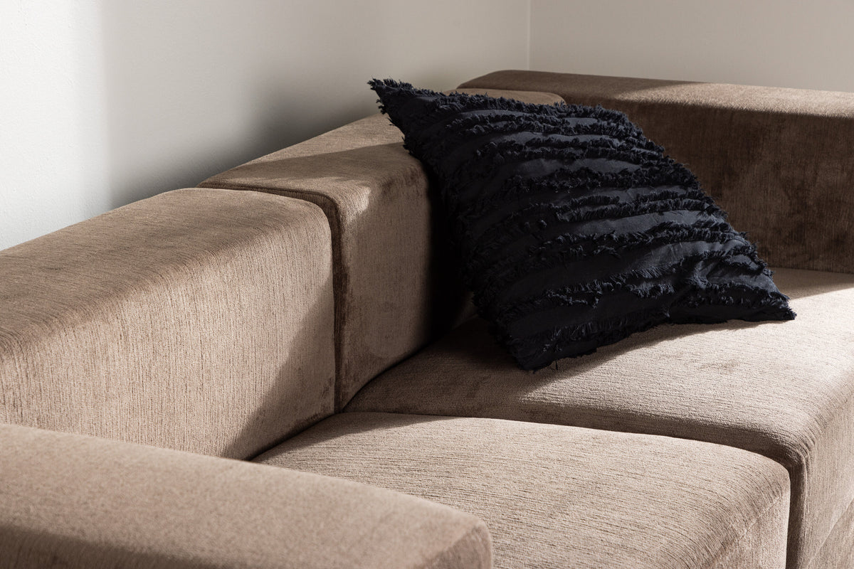 Lumi 3-personers sofa - sort, brun - billede 16