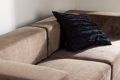 Lumi 3-personers sofa - sort, brun - billede 16