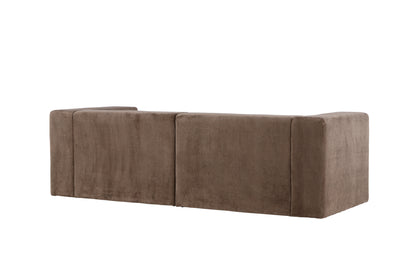 Lumi 3-personers sofa - sort, brun - billede 8