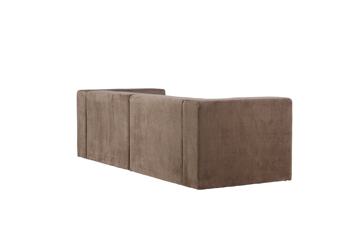 Lumi 3-personers sofa - sort, brun - billede 9