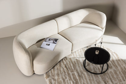 Cielo 3-personers sofa - sort, hvid - billede 17