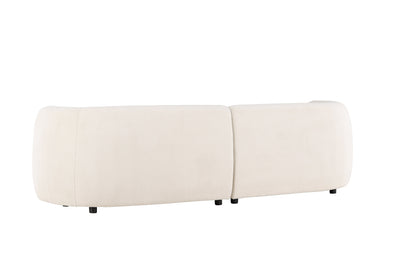 Cielo 3-personers sofa - sort, hvid - billede 6