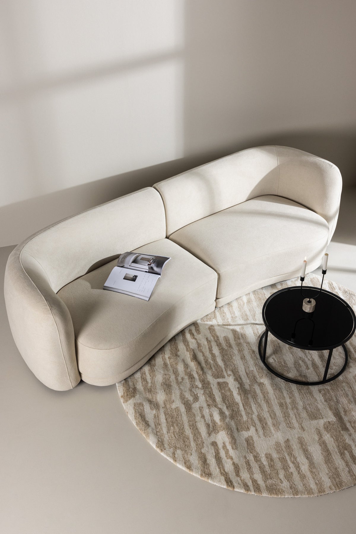 Cielo 3-personers sofa - sort, hvid - billede 22