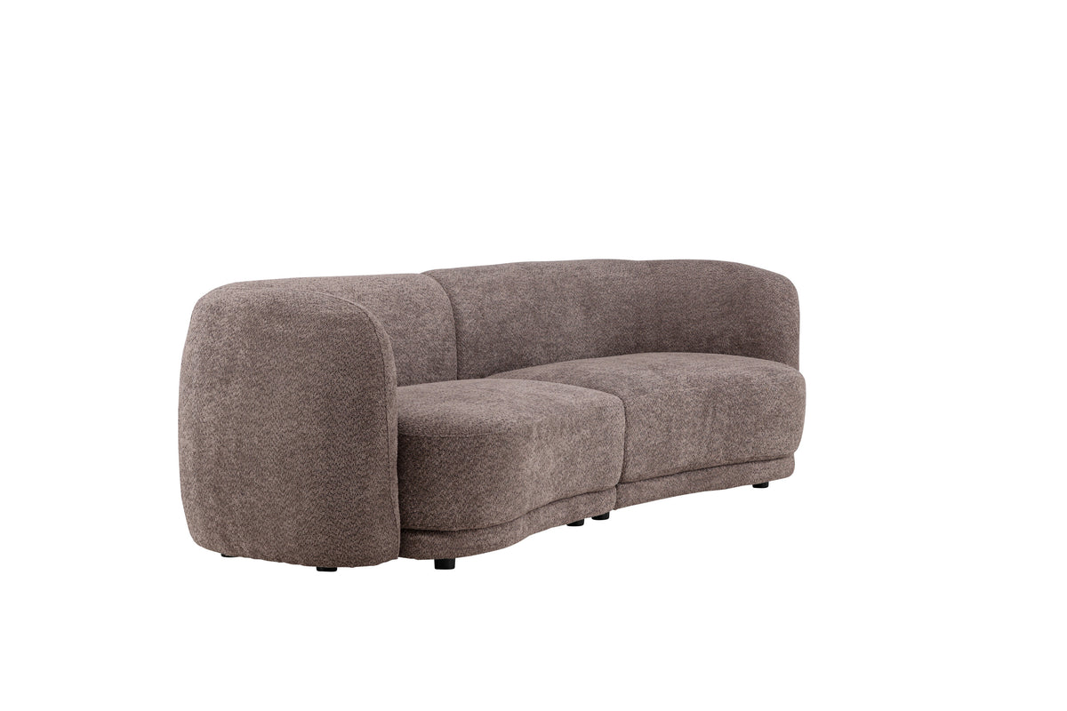 Cielo 3-personers sofa - sort, brun - billede 11