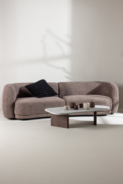 Cielo 3-personers sofa - sort, brun - billede 17