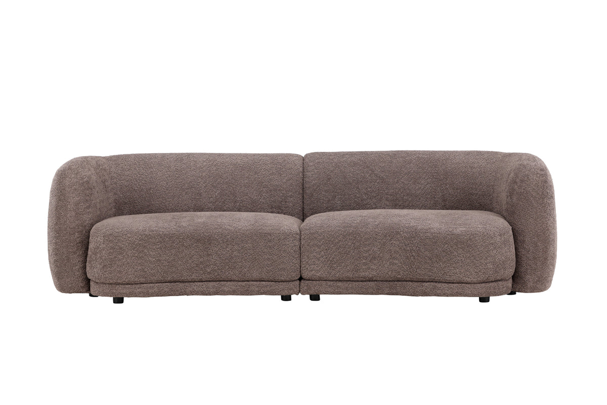 Cielo 3-personers sofa - sort, brun - billede 1