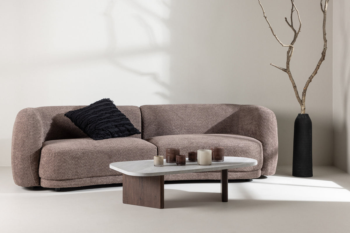 Cielo 3-personers sofa - sort, brun - billede 13