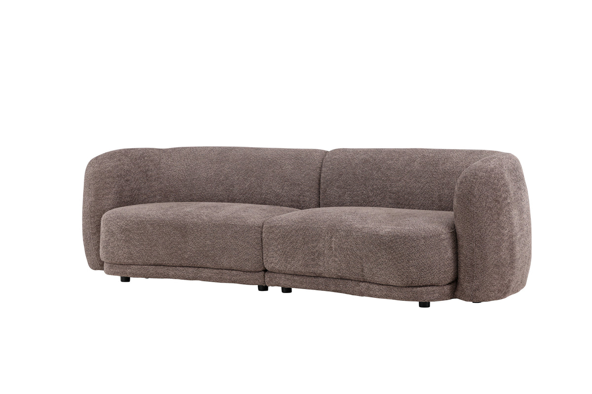 Cielo 3-personers sofa - sort, brun - billede 2