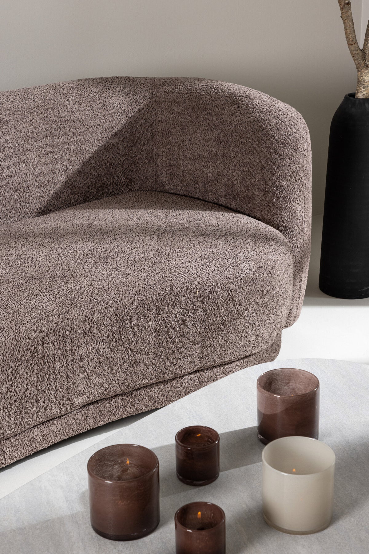 Cielo 3-personers sofa - sort, brun - billede 18