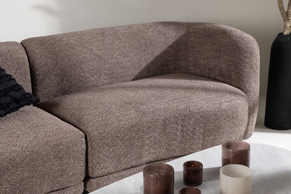 Cielo 3-personers sofa - sort, brun - billede 14