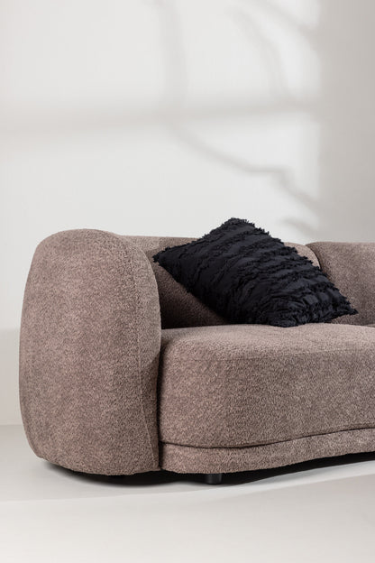 Cielo 3-personers sofa - sort, brun - billede 19