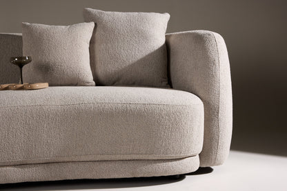 Cielo 3-personers sofa - beige, sort - billede 17