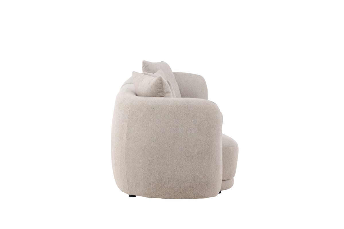 Cielo 3-personers sofa - beige, sort - billede 10