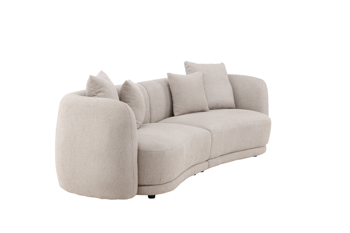 Cielo 3-personers sofa - beige, sort - billede 11