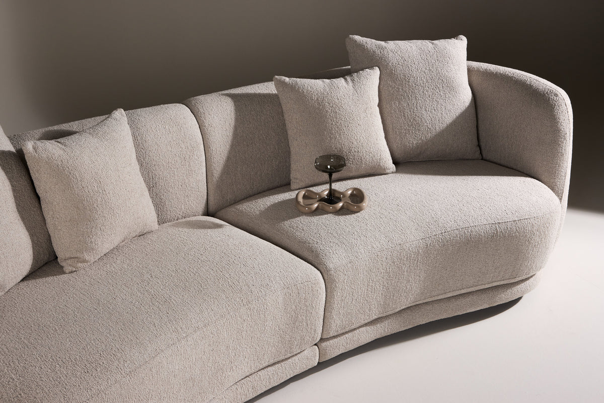 Cielo 3-personers sofa - beige, sort - billede 18
