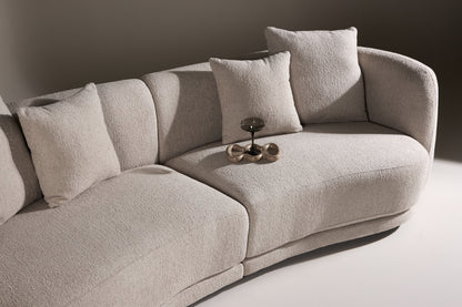 Cielo 3-personers sofa - beige, sort - billede 18