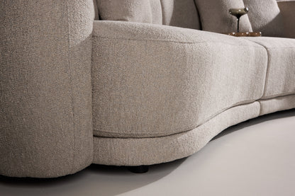 Cielo 3-personers sofa - beige, sort - billede 19