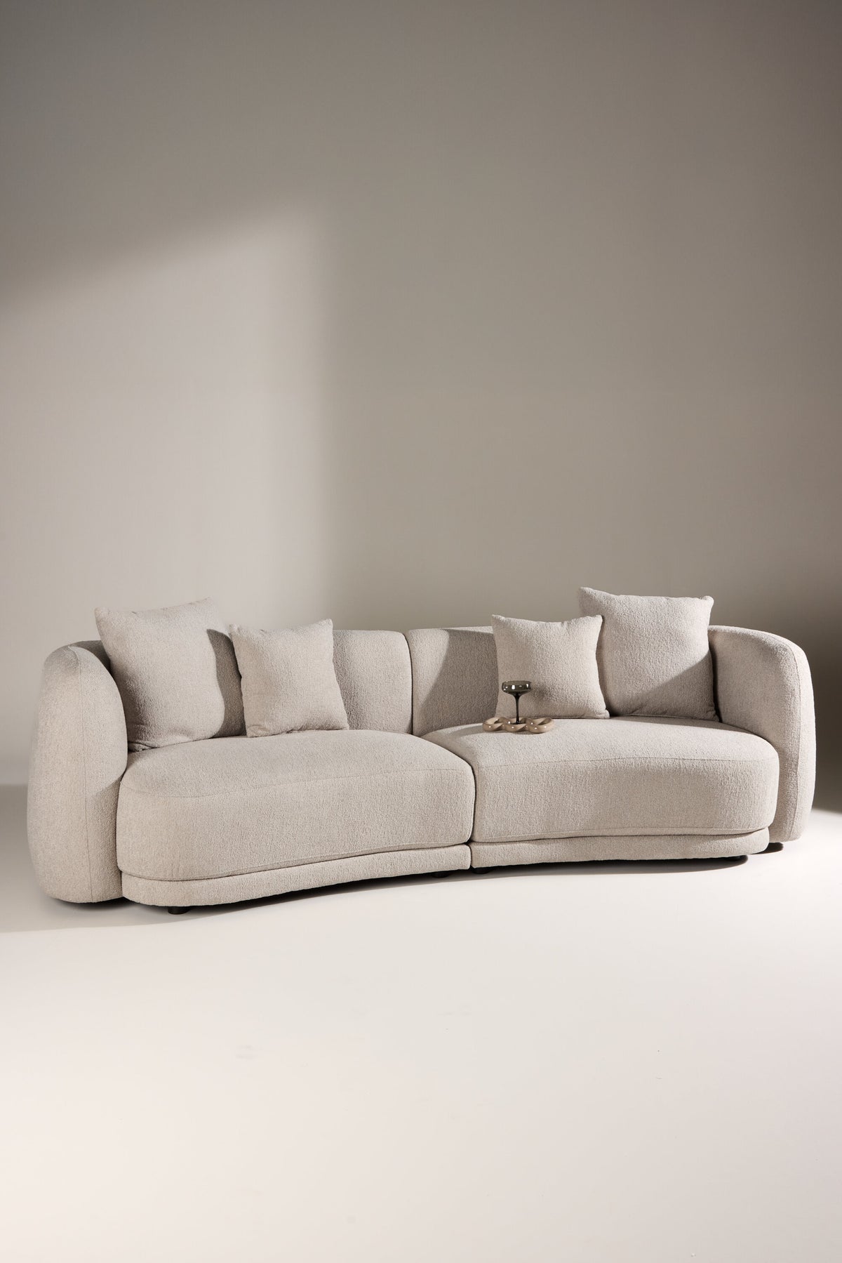 Cielo 3-personers sofa - beige, sort - billede 20