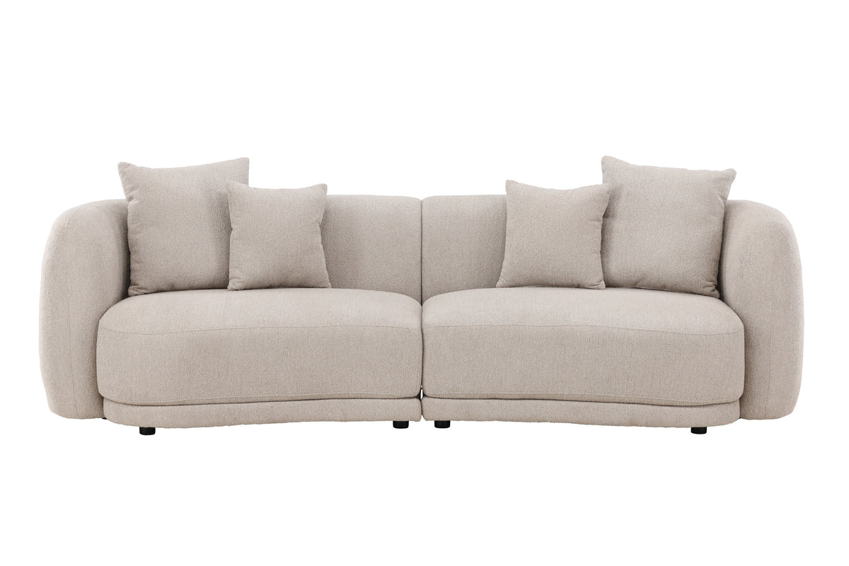 Cielo 3-personers sofa - beige, sort - billede 1