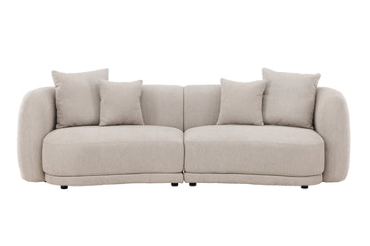 Cielo 3-personers sofa - beige, sort - billede 1