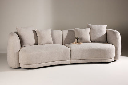 Cielo 3-personers sofa - beige, sort - billede 13