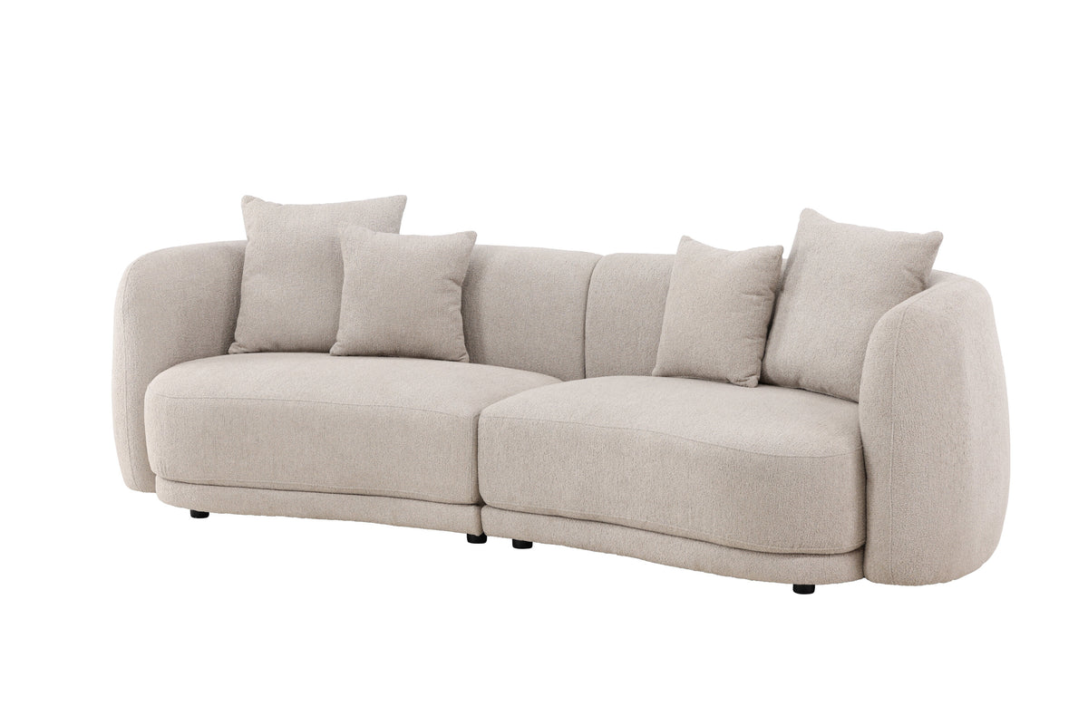 Cielo 3-personers sofa - beige, sort - billede 2