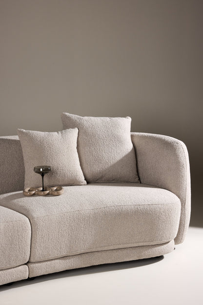 Cielo 3-personers sofa - beige, sort - billede 21