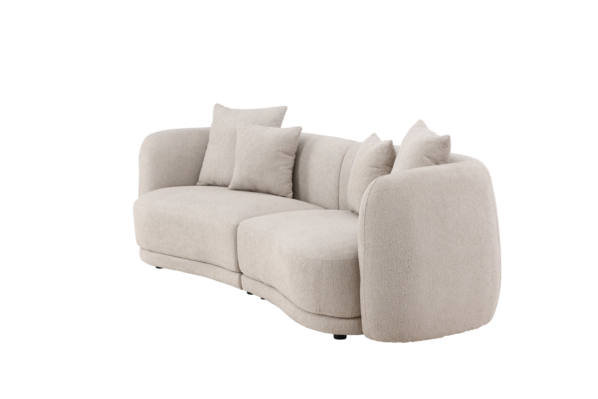 Cielo 3-personers sofa - beige, sort - billede 3