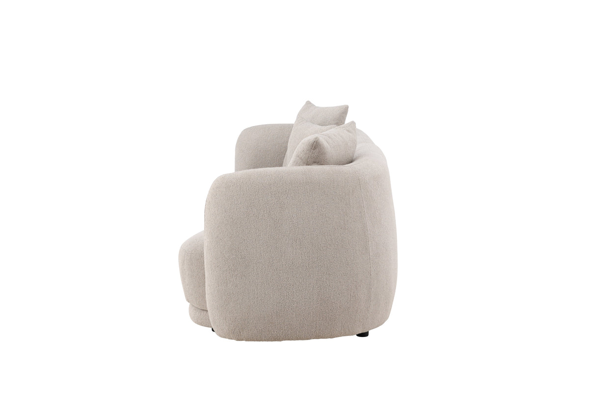 Cielo 3-personers sofa - beige, sort - billede 4