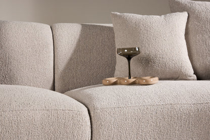 Cielo 3-personers sofa - beige, sort - billede 15