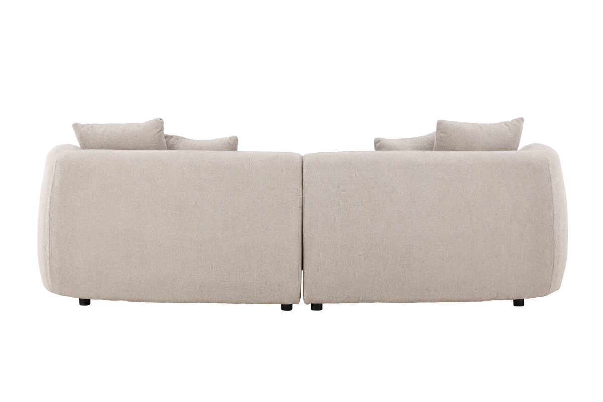 Cielo 3-personers sofa - beige, sort - billede 7