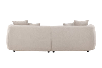 Cielo 3-personers sofa - beige, sort - billede 7