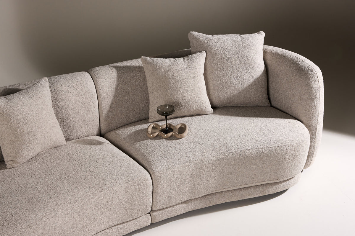 Cielo 3-personers sofa - beige, sort - billede 16