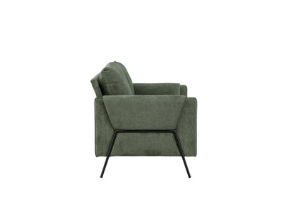 Indigo 2-personers sofa - sort, grøn - billede 10