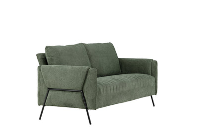 Indigo 2-personers sofa - sort, grøn - billede 11