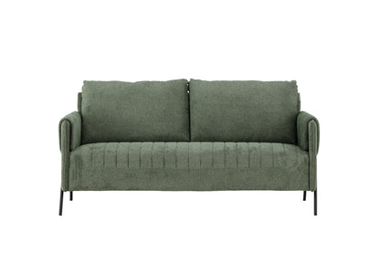 Indigo 2-personers sofa - sort, grøn - billede 1