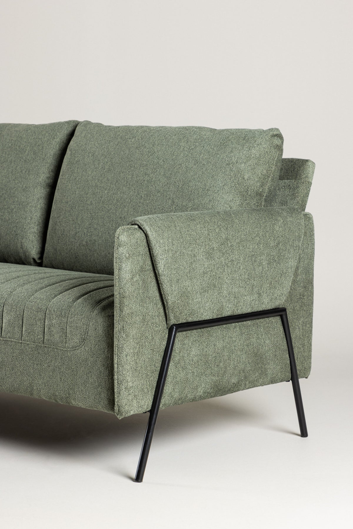 Indigo 2-personers sofa - sort, grøn - billede 18