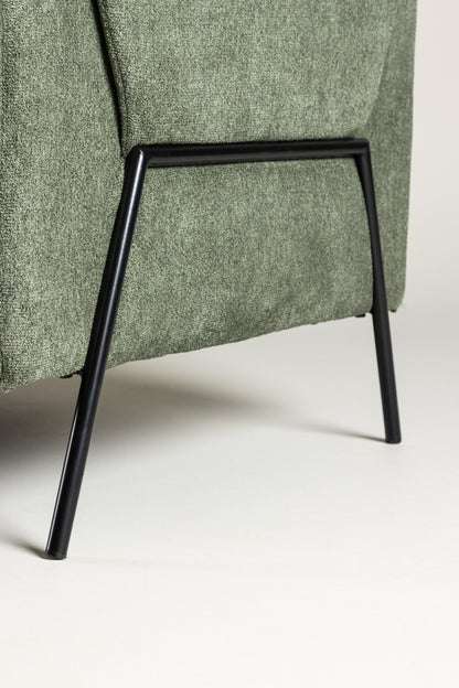 Indigo 2-personers sofa - sort, grøn - billede 19