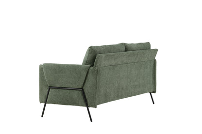 Indigo 2-personers sofa - sort, grøn - billede 5