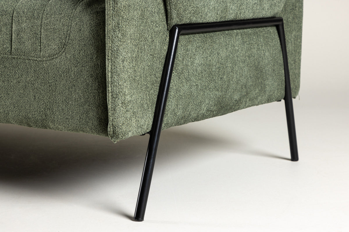 Indigo 2-personers sofa - sort, grøn - billede 15