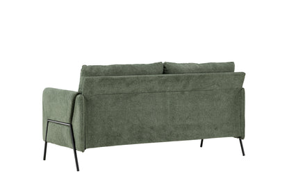 Indigo 2-personers sofa - sort, grøn - billede 6