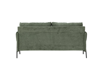 Indigo 2-personers sofa - sort, grøn - billede 7